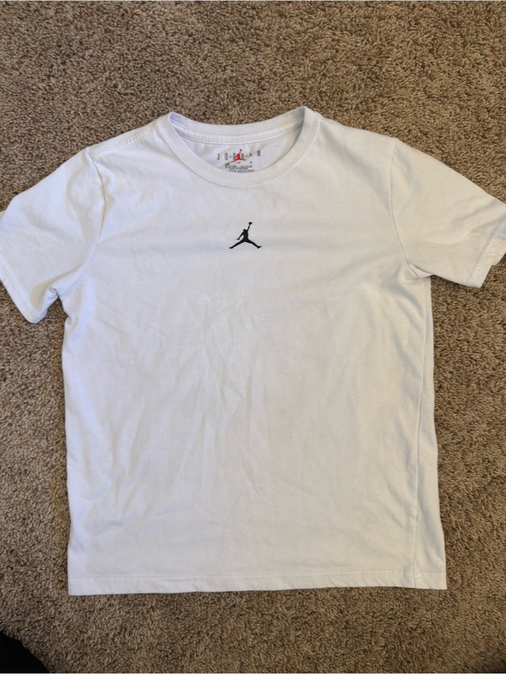 Jordan Kids' White Short-Sleeve Logo Tee